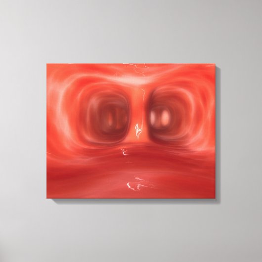 Microscopisch Uitzicht in de menselijke longen Canvas Afdruk (Voorkant)