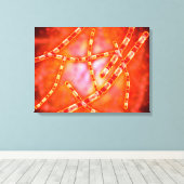 Microscopisch Uitzicht van antrax 1 Canvas Afdruk (Insitu (Houten vloer))