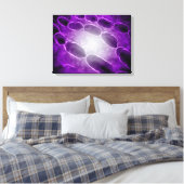 Microscopisch Uitzicht van bacteriële pneumonie 2 Canvas Afdruk (Insitu (Slaapkamer))