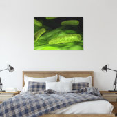 Microscopisch Uitzicht van bacteriën 1 Canvas Afdruk (Insitu (Slaapkamer))