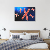 Microscopisch Uitzicht van chromosoom 1 Canvas Afdruk (Insitu (Slaapkamer))