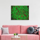 Microscopisch Uitzicht van Cocci Bacterium Canvas Afdruk (Insitu (Woonkamer))