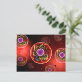Microscopisch Uitzicht van dierlijke cellen 2 Briefkaart (Staand voorkant)