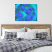 Microscopisch Uitzicht van diplococcus Bacterium Canvas Afdruk (Insitu (Slaapkamer))