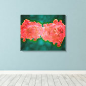 Microscopisch Uitzicht van een leukemiecel Canvas Afdruk (Insitu (Houten vloer))