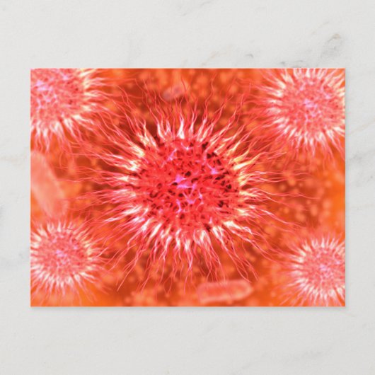 Microscopisch Uitzicht van endrimers 2 Briefkaart (Voorkant)