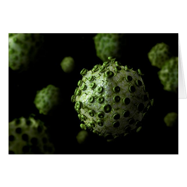 Microscopisch Uitzicht van het HIV-virus 1 (Voorkant Horizontaal)