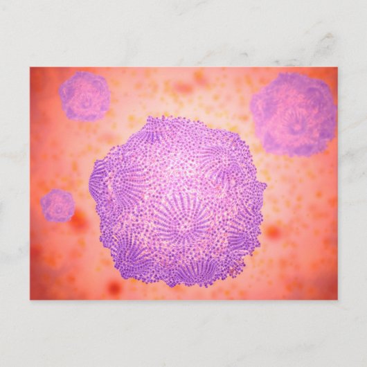 Microscopisch Uitzicht van het kaninenparvovirus 2 Briefkaart (Voorkant)