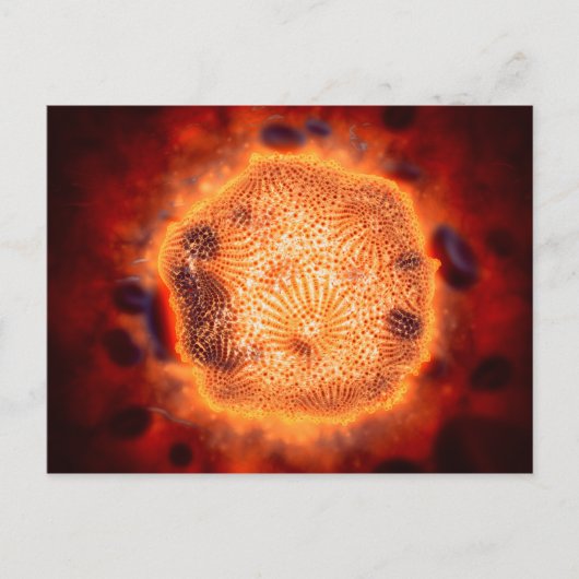 Microscopisch Uitzicht van het kaninenparvovirus 4 Briefkaart (Voorkant)