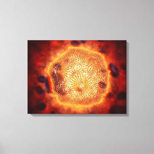 Microscopisch Uitzicht van het kaninenparvovirus 4 Canvas Afdruk (Voorkant)