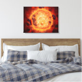 Microscopisch Uitzicht van het kaninenparvovirus 4 Canvas Afdruk (Insitu (Slaapkamer))