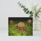 Microscopisch Uitzicht van het kankervirus Briefkaart (Staand voorkant)
