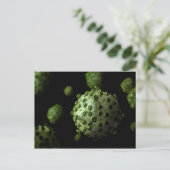 Microscopisch Uitzicht van HIV Virus 1 Briefkaart (Staand voorkant)