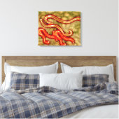 Microscopisch Uitzicht van Hookworm 1 Canvas Afdruk (Insitu (Slaapkamer))