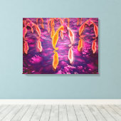 Microscopisch Uitzicht van ligand dat aan een rece Canvas Afdruk (Insitu (Houten vloer))