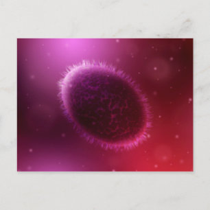 Microscopisch Uitzicht van monster 1 Briefkaart