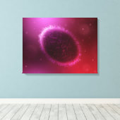 Microscopisch Uitzicht van monster 1 Canvas Afdruk (Insitu (Houten vloer))
