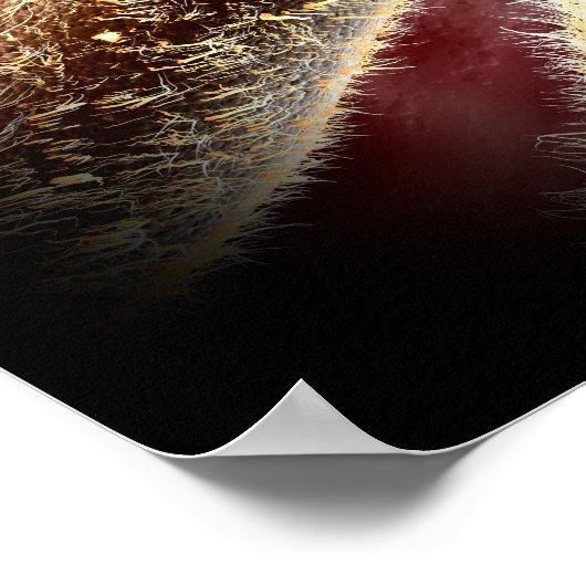 Microscopisch Uitzicht van paramecium 2 Poster (Hoek)