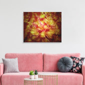 Microscopisch Uitzicht van Sperm Canvas Afdruk (Insitu (Woonkamer))