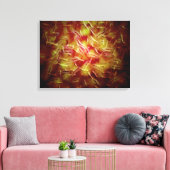 Microscopisch Uitzicht van Sperm Canvas Afdruk (Insitu (Woonkamer))