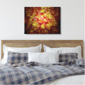 Microscopisch Uitzicht van Sperm Canvas Afdruk (Insitu (Slaapkamer))