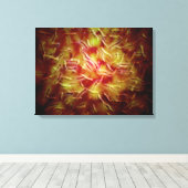 Microscopisch Uitzicht van Sperm Canvas Afdruk (Insitu (Houten vloer))