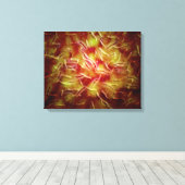 Microscopisch Uitzicht van Sperm Canvas Afdruk (Insitu (Houten vloer))
