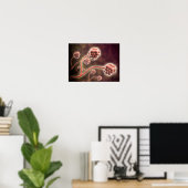 Microscopisch Uitzicht van tachybotrys Chartarum Poster (Thuiskantoor)