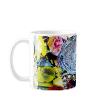 Microscopische mariene kunst: Blauwe Thalassiosira