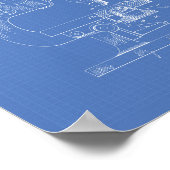 Microsoft 1948 Patent Art Blueprint Poster (Hoek)