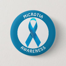 Microtia Blue Awareness Ribbon