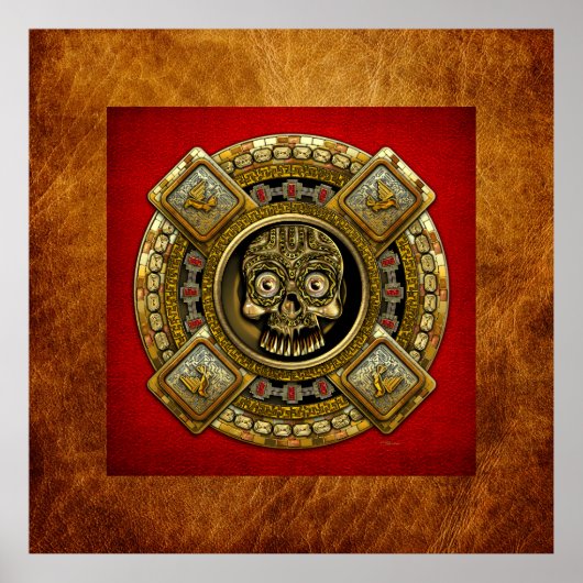 Mictlantecuhtli - Aztec God voor de dood Poster (Voorkant)