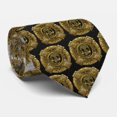 Mictlantecuhtli - Aztec God voor de dood Stropdas (Opgerold)