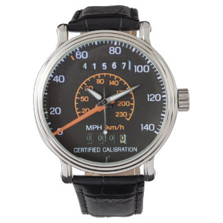 Mid 1980s Classic Sports Car Police Speedometer Horloge