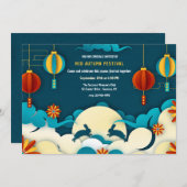 Mid Autumn Festival 2 Uitnodiging (Voorkant / Achterkant)