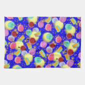 Mid Autumn festival mooncakes blue Theedoek (Horizontaal)