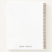 Mid Century Abstract Geometric Modern minimalist Notitieboek (Achterkant)