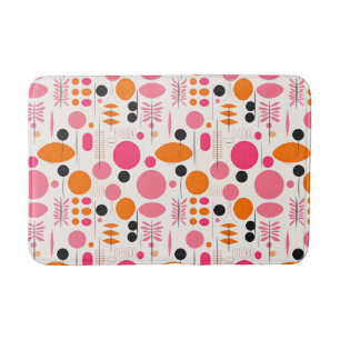 Mid Century Abstract Pattern Kleurrijke RETRO Badmat