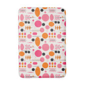 Mid Century Abstract Pattern Kleurrijke RETRO Badmat (Voorkant Verticaal)