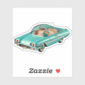 Mid Century Atomic Futuristic Concept Car Sticker (Vel)