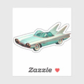 Mid Century Atomic Futuristic Concept Car Sticker (Vel)