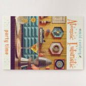 Mid Century Atomic Futuristic Party Room Legpuzzel (Horizontaal)