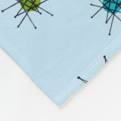 Mid-Century Atomic Starburst Fleece Deken (Hoek)