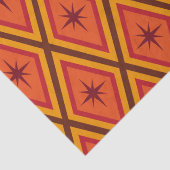 Mid Century Atomische Starbursts op retro diamante Tissuepapier (Detail)