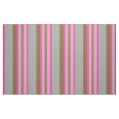 Mid-Century awning stripe - grijs / grijs, roze, t Stof (Fat Quarter)