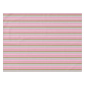 Mid-Century awning stripe - grijs / grijs, roze, t Tafelkleed (Voorkant (Horizontaal))