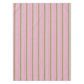 Mid-Century awning stripe - grijs / grijs, roze, t Tafelkleed (Voorkant)