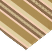 Mid-Century awning stripe - tan en perziken Tafelkleed (Gekanteld)
