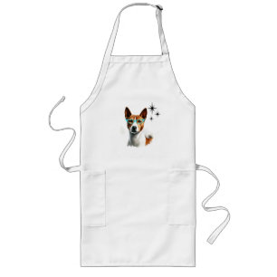 Mid-Century Basenji Dog Lang Schort