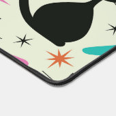 Mid Century Black Atomic Cats with Boomerangs  (Coin)